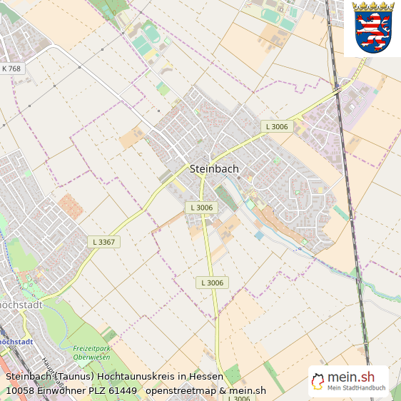 Steinbach (Taunus) Kleinstadt Lageplan